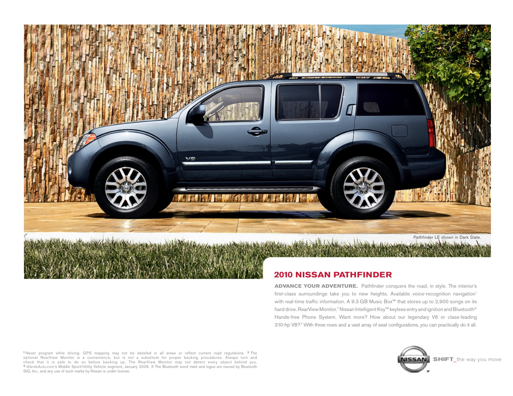 2010 Nissan Pathfinder Brochure Page 1